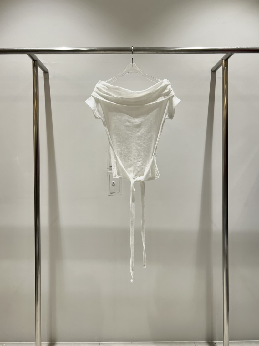 CESTLAVIE韓國代購女裝新款職業人氣推薦熱賣26春夏T恤露肩緞CESTLAVIET恤圖色2