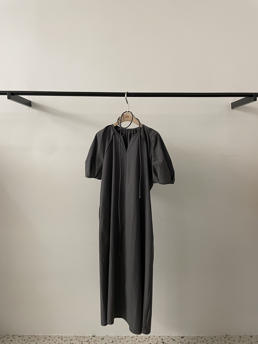 2DA/DARIMI-P韓國直郵實拍女裝新品人氣推薦連衣裙含腰繩2DA/DARIMI-P連衣裙圖色3墨色