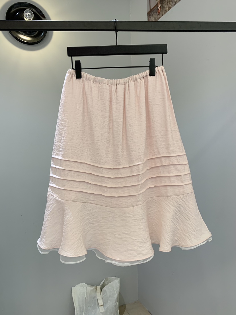 SOFTNESS韓國東大門代購女士新品人氣推薦26春夏長裙褶裥Softness/Cosmic長裙