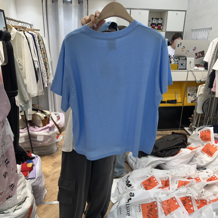 DE LINE韓國東大門代購女士新款時尚休閑26春夏熱賣人氣T恤DE LINET恤