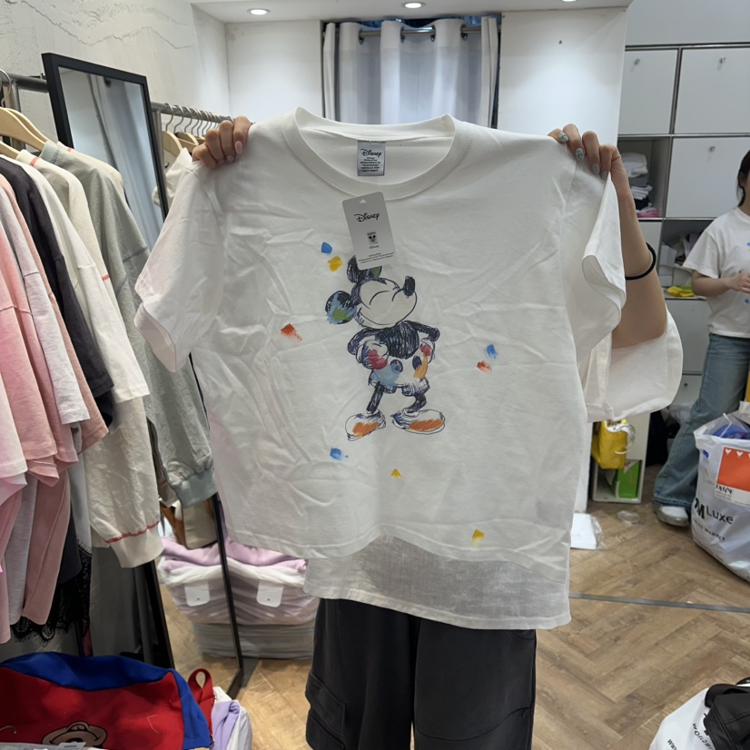 DE LINE韓國東大門代購女士新款時尚休閑26春夏熱賣人氣T恤DE LINET恤圖色3