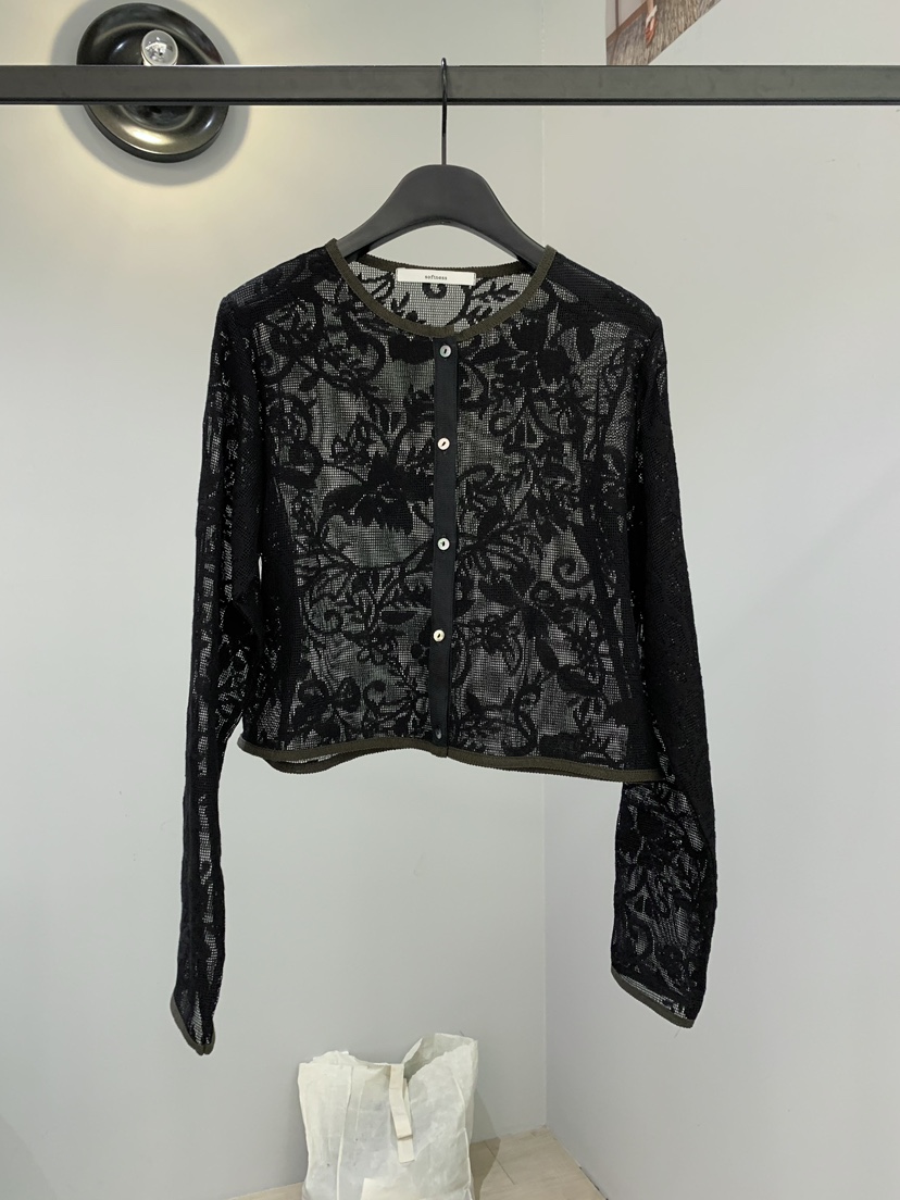 SOFTNESS韓國直郵女裝新款人氣推薦熱賣襯衫蕾絲衫蕾絲開衫Softness/Cosmic襯衫/蕾絲衫圖色2