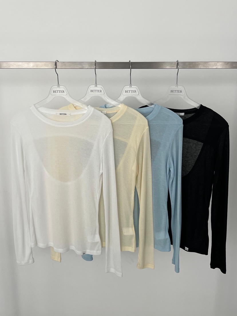 BETTER韓國直郵實拍女裝新款熱賣人氣休閑職業時尚長袖T恤BETTER長袖T恤