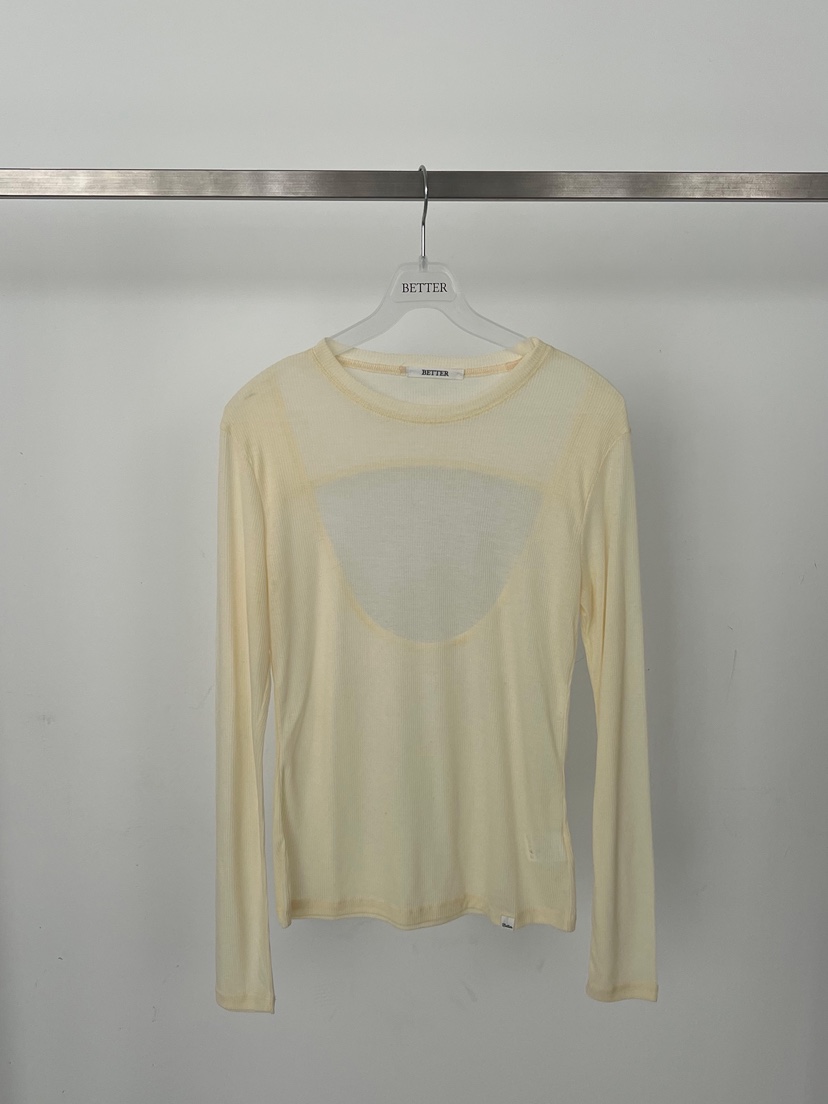 BETTER韓國直郵實拍女裝新款熱賣人氣休閑職業時尚長袖T恤BETTER長袖T恤圖色2