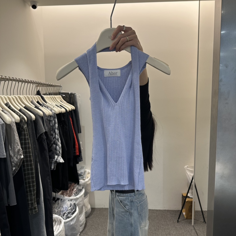 ALTER韓國東大門代購女士新款熱賣休閑26春夏吊帶背心不含內搭Alter吊帶/背心圖色1