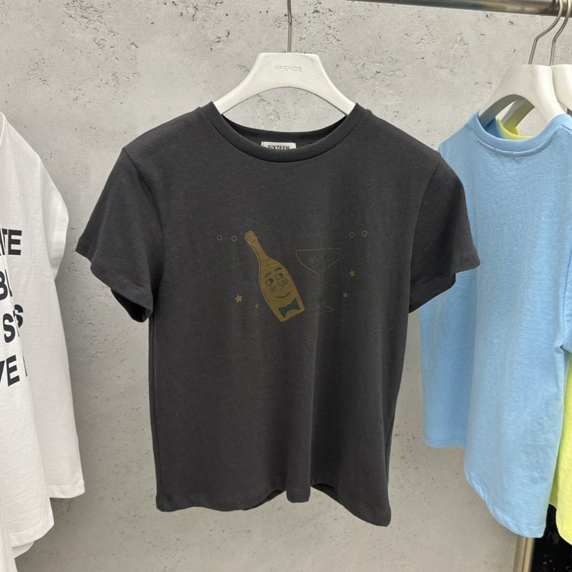 SIXTEEN韓國直郵實拍女士新品職業休閑熱賣人氣推薦26春夏T恤SIXTEENT恤圖色2