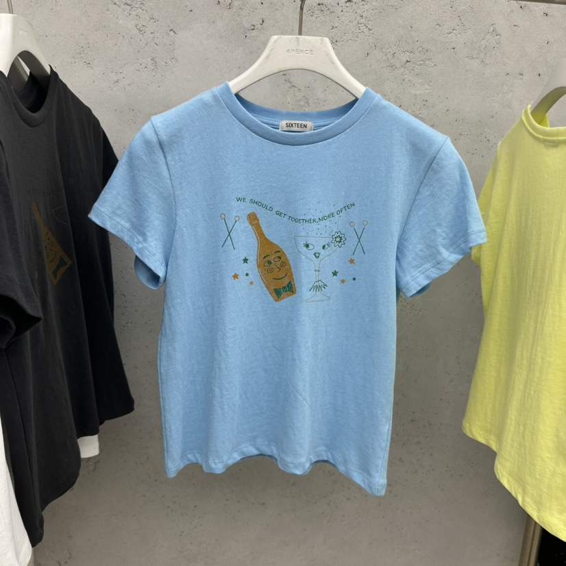 SIXTEEN韓國直郵實拍女士新品職業休閑熱賣人氣推薦26春夏T恤SIXTEENT恤圖色3