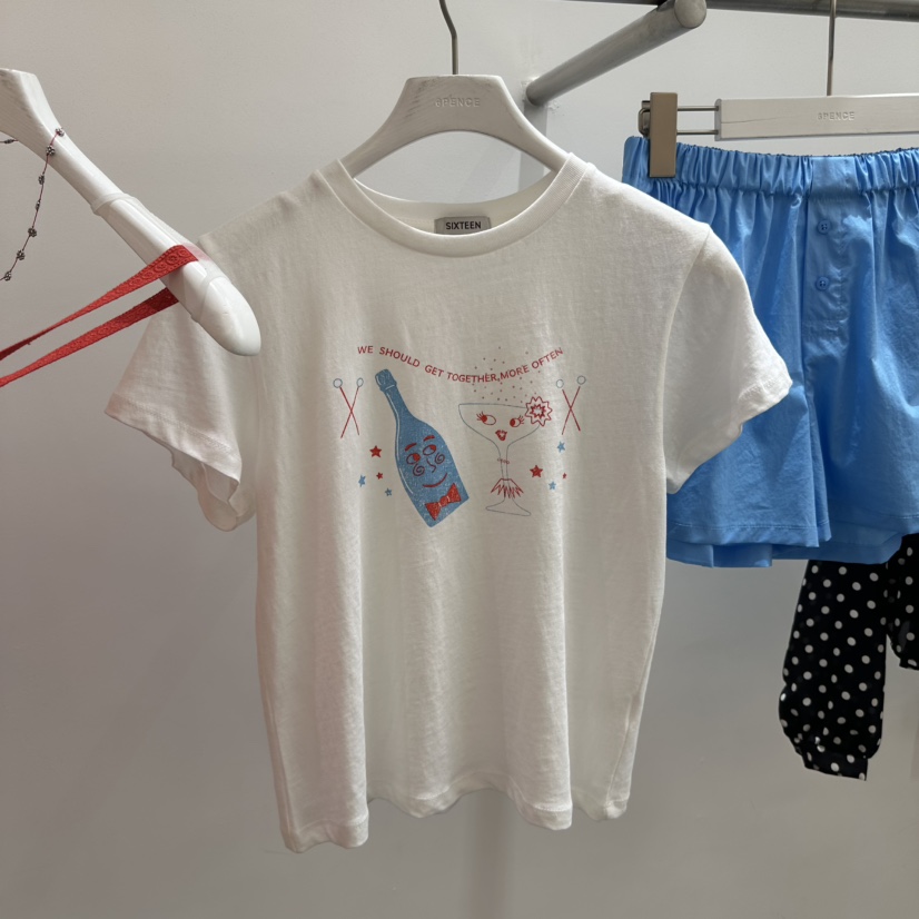 SIXTEEN韓國直郵實拍女士新品職業休閑熱賣人氣推薦26春夏T恤SIXTEENT恤圖色4