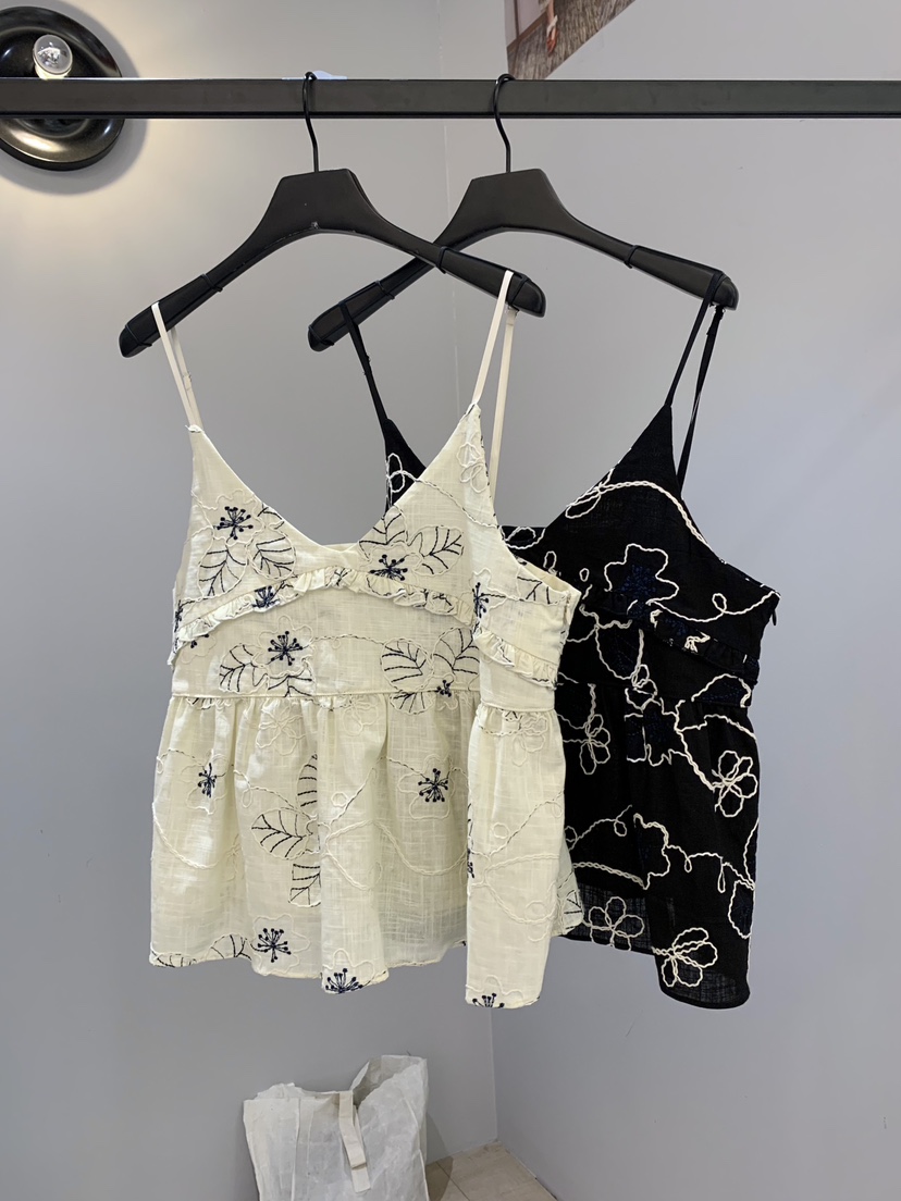 SOFTNESS韓國代購女裝新品時尚人氣26春夏熱賣吊帶背心刺繡Softness/Cosmic吊帶/背心