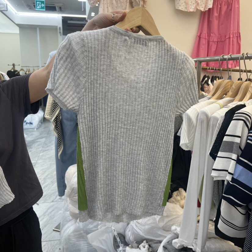 BEEN-A韓國直郵實拍女裝新品休閑職業熱賣T恤假兩件雙層BEEN-AT恤