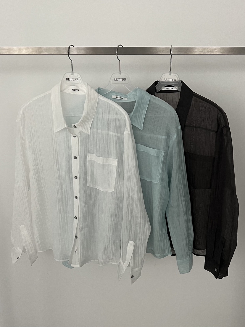 BETTER韓國直郵實拍女士新品職業休閑26春夏時尚襯衫蕾絲衫BETTER襯衫/蕾絲衫