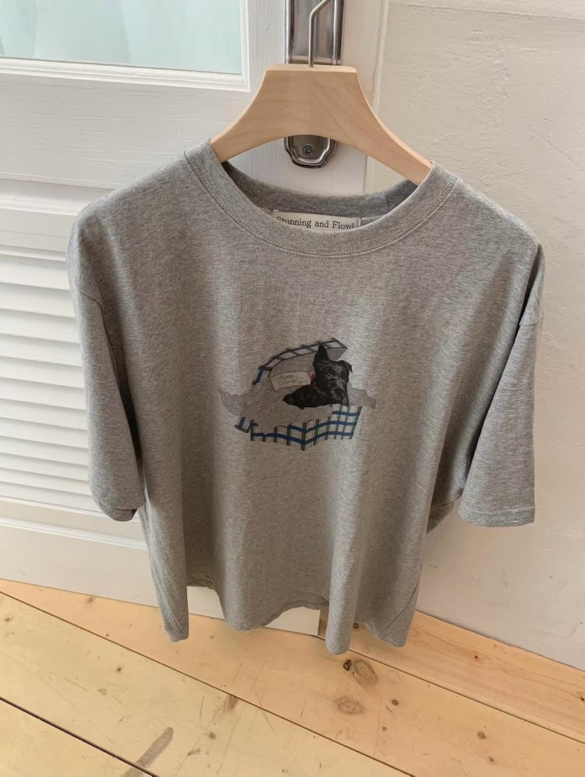 AND FLOYD韓國代購女裝新款26春夏職業熱賣人氣休閑時尚T恤stunning and FloydT恤圖色2