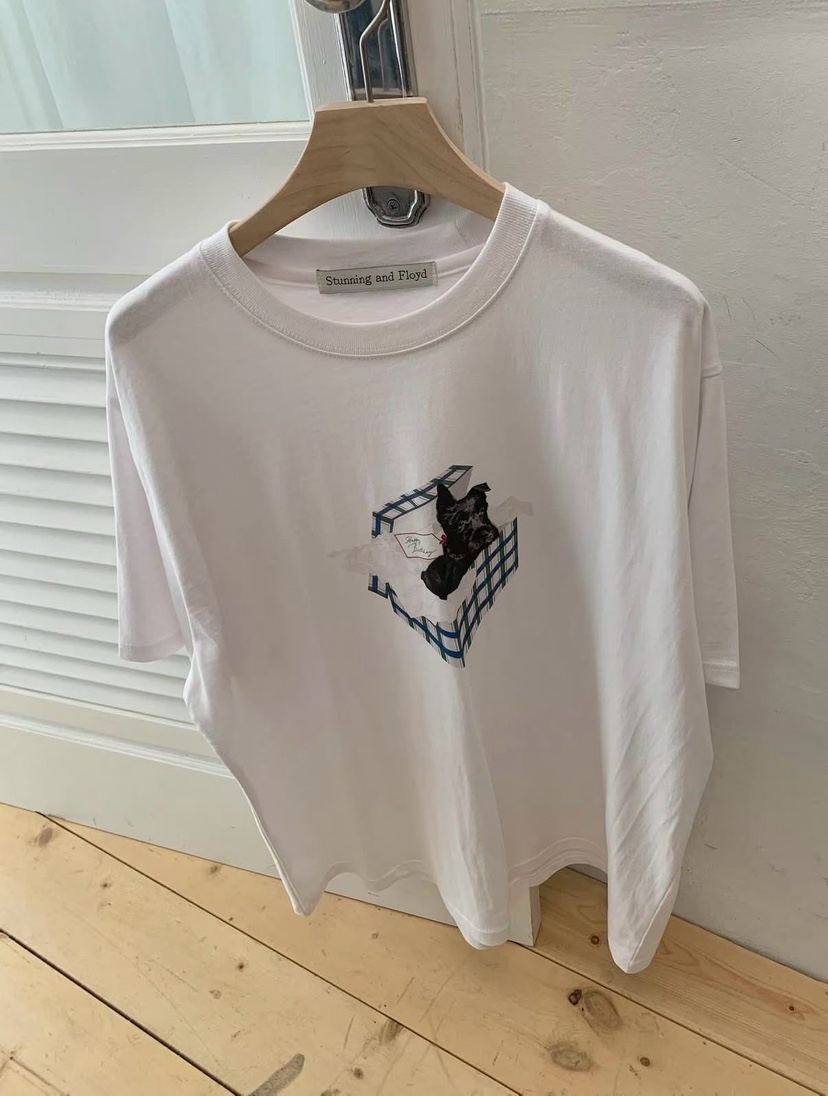 AND FLOYD韓國代購女裝新款26春夏職業熱賣人氣休閑時尚T恤stunning and FloydT恤圖色3