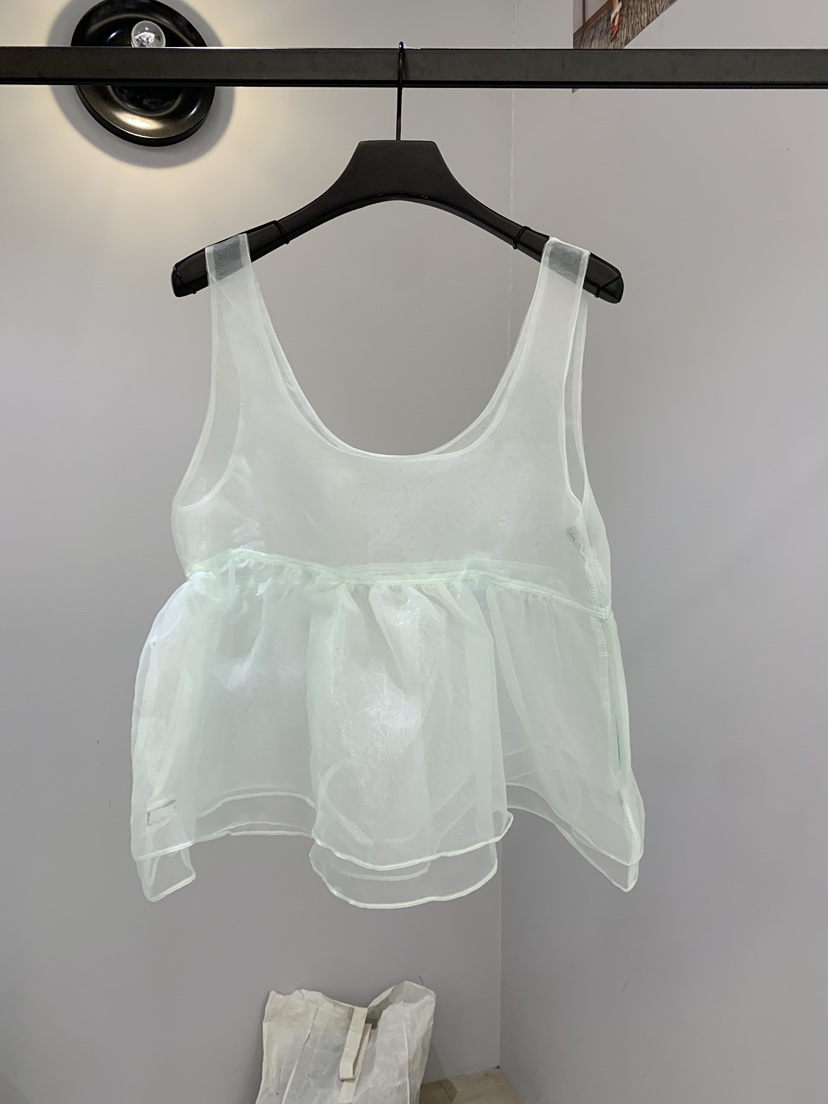 SOFTNESS韓國東大門代購女士新款休閑人氣26春夏吊帶背心透明Softness/Cosmic吊帶/背心圖色1