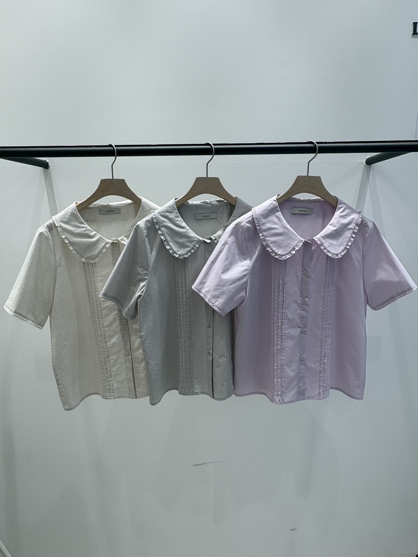 LAIVE韓國東大門直郵女裝新款推薦熱賣休閑時尚襯衫蕾絲衫LAIVE襯衫/蕾絲衫