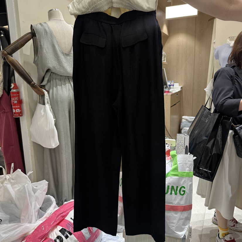 VINTAGE VIBE韓國東大門直郵女裝新款推薦休閑休閑褲亞麻布VINTAGE VIBE休閑褲