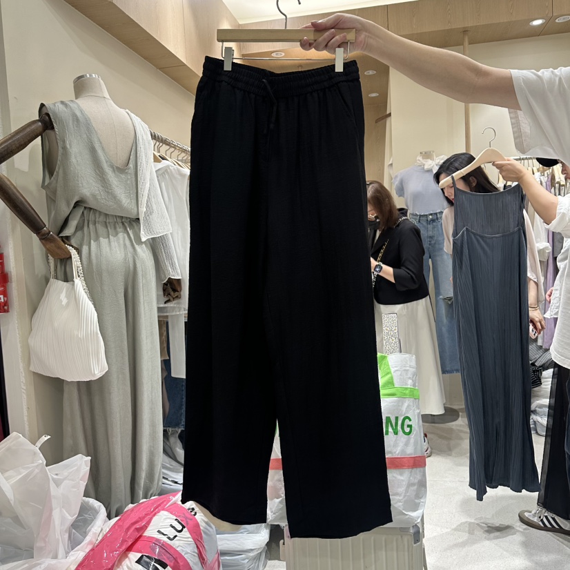 VINTAGE VIBE韓國東大門直郵女裝新款推薦休閑休閑褲亞麻布VINTAGE VIBE休閑褲圖色2