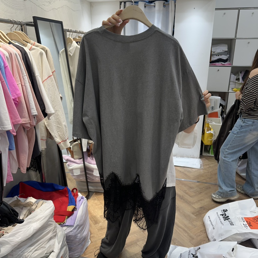 DE LINE韓國東大門代購女裝新品時尚休閑熱賣26春夏人氣T恤DE LINET恤