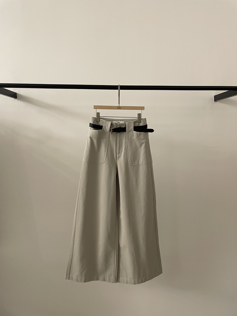 2DA/DARIMI-P韓國東大門直郵女裝新款熱賣休閑褲含腰帶2DA/DARIMI-P休閑褲圖色2