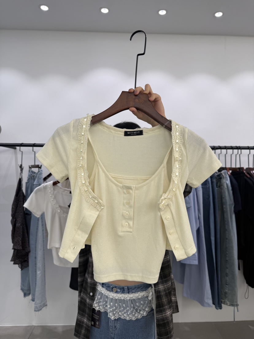 WATERMELON韓國直郵女裝新品休閑推薦人氣時尚熱賣26春夏套裝WATER MELON套裝圖色2