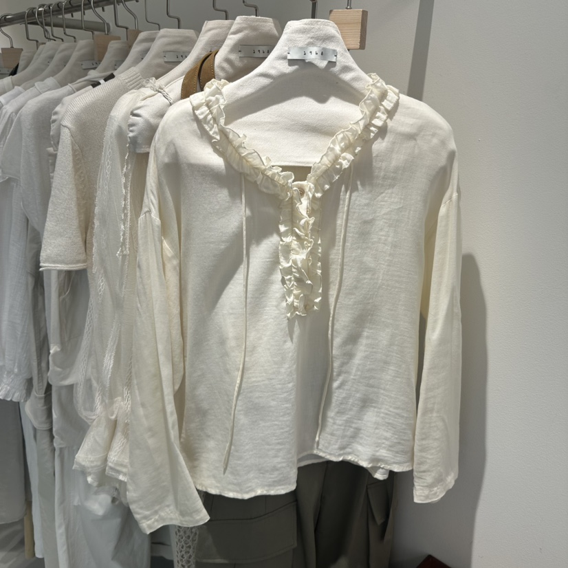 1968韓國直郵實拍女士新品人氣職業時尚推薦休閑襯衫蕾絲衫1968/YEOUYA襯衫/蕾絲衫圖色1