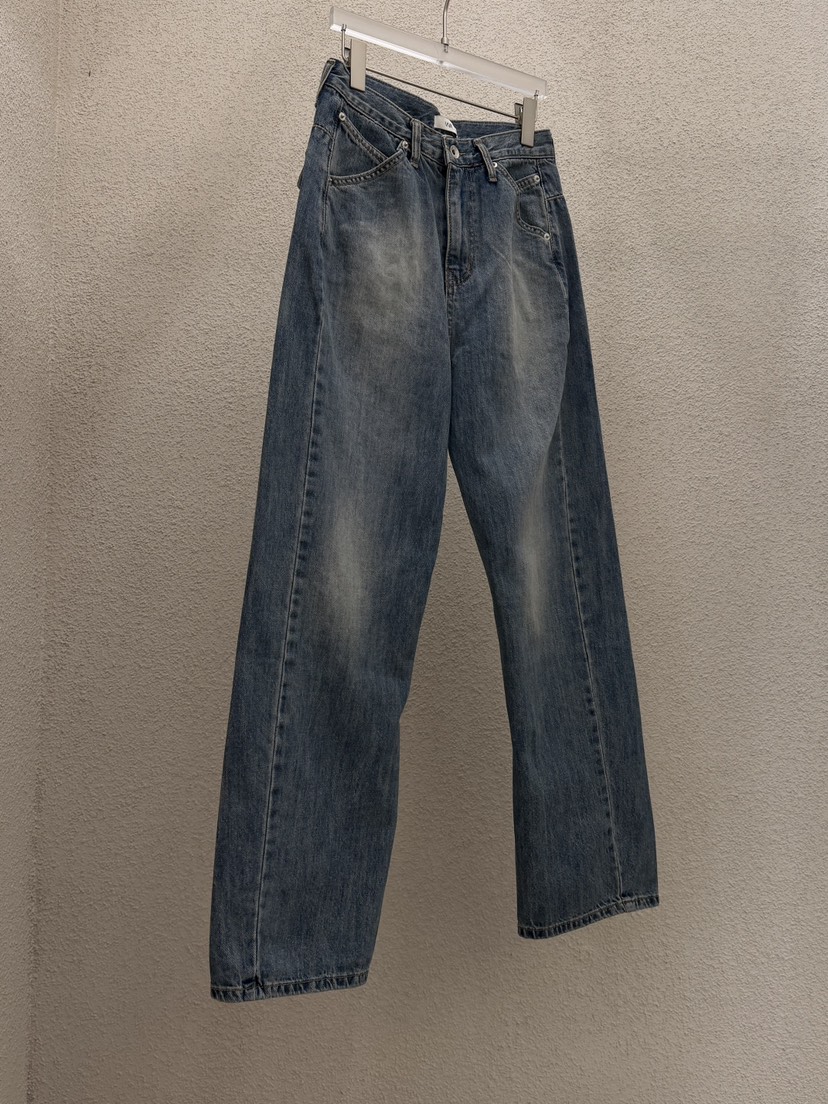 MWE韓國東大門代購女裝新款26春夏人氣職業休閑推薦牛仔褲MWE牛仔褲圖色1