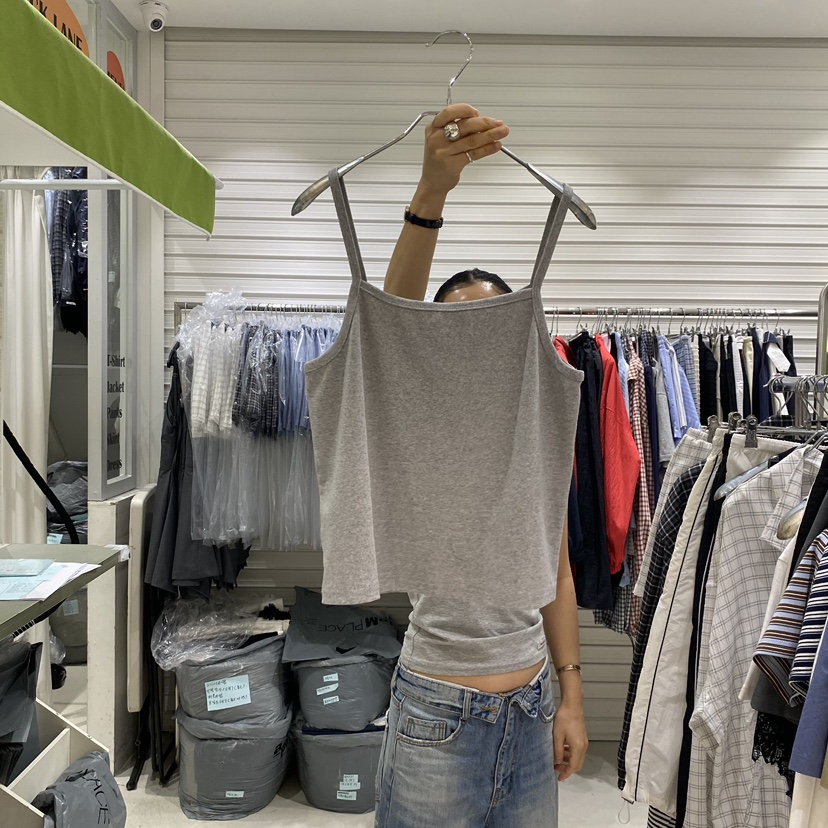 BRICKLANE韓國直郵實拍女士新款熱賣休閑人氣吊帶背心紐扣BRICKLANE吊帶/背心