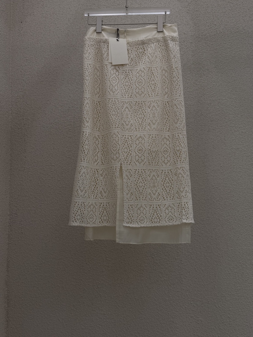 MWE韓國代購女士新款職業時尚休閑26春夏推薦長裙鉤針編織MWE長裙