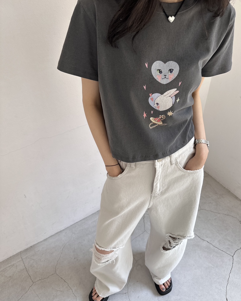 HOWDY/FACT THE NERD韓國直郵實拍女裝新品休閑推薦T恤HOWDY/FACT THE NERDT恤