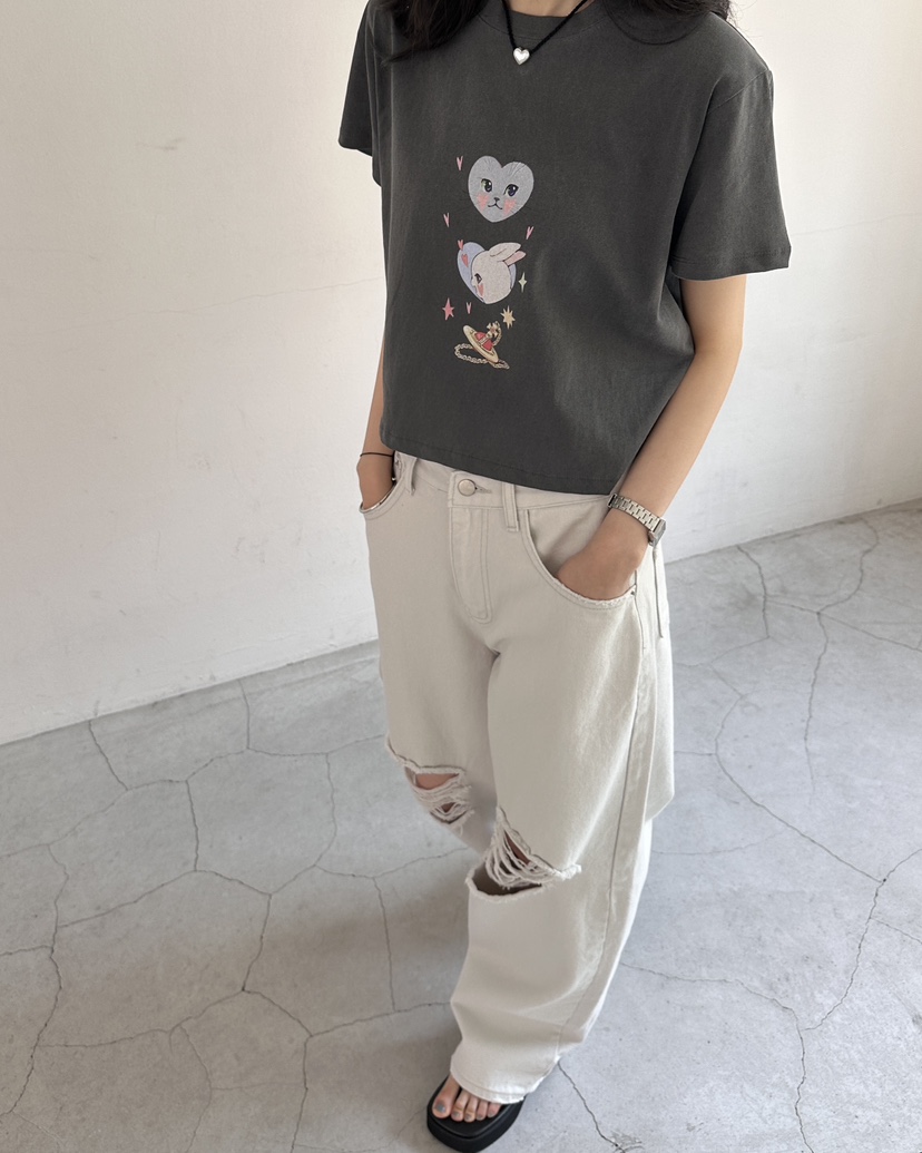 HOWDY/FACT THE NERD韓國直郵實拍女裝新品休閑推薦T恤HOWDY/FACT THE NERDT恤