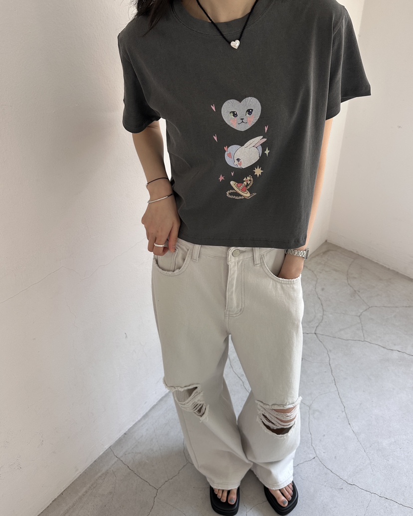 HOWDY/FACT THE NERD韓國直郵實拍女裝新品休閑推薦T恤HOWDY/FACT THE NERDT恤