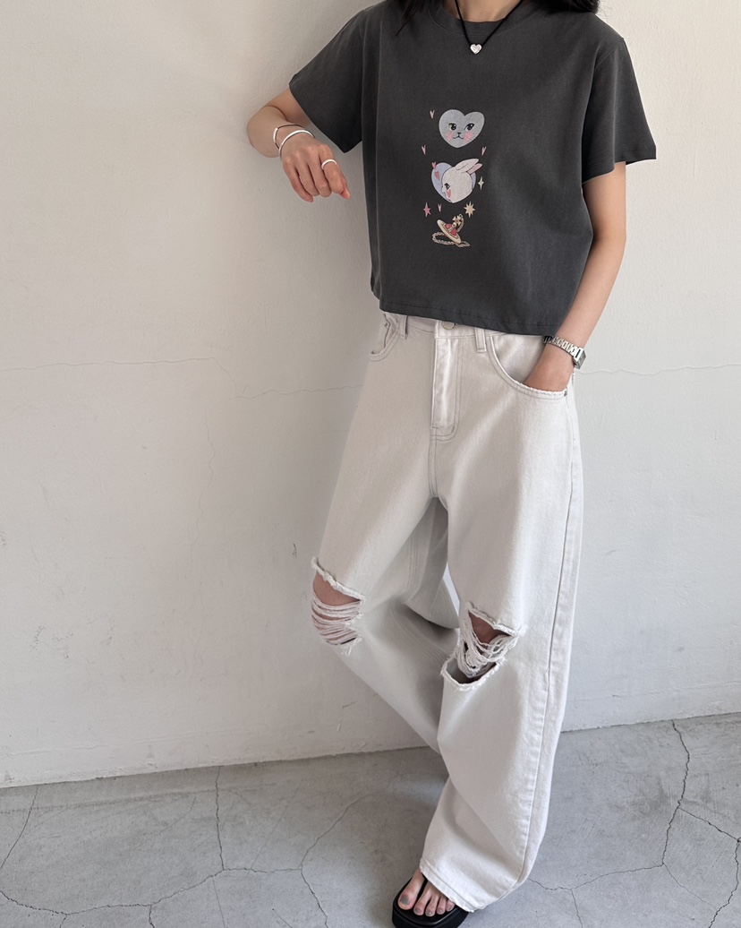 HOWDY/FACT THE NERD韓國直郵實拍女裝新品休閑推薦T恤HOWDY/FACT THE NERDT恤