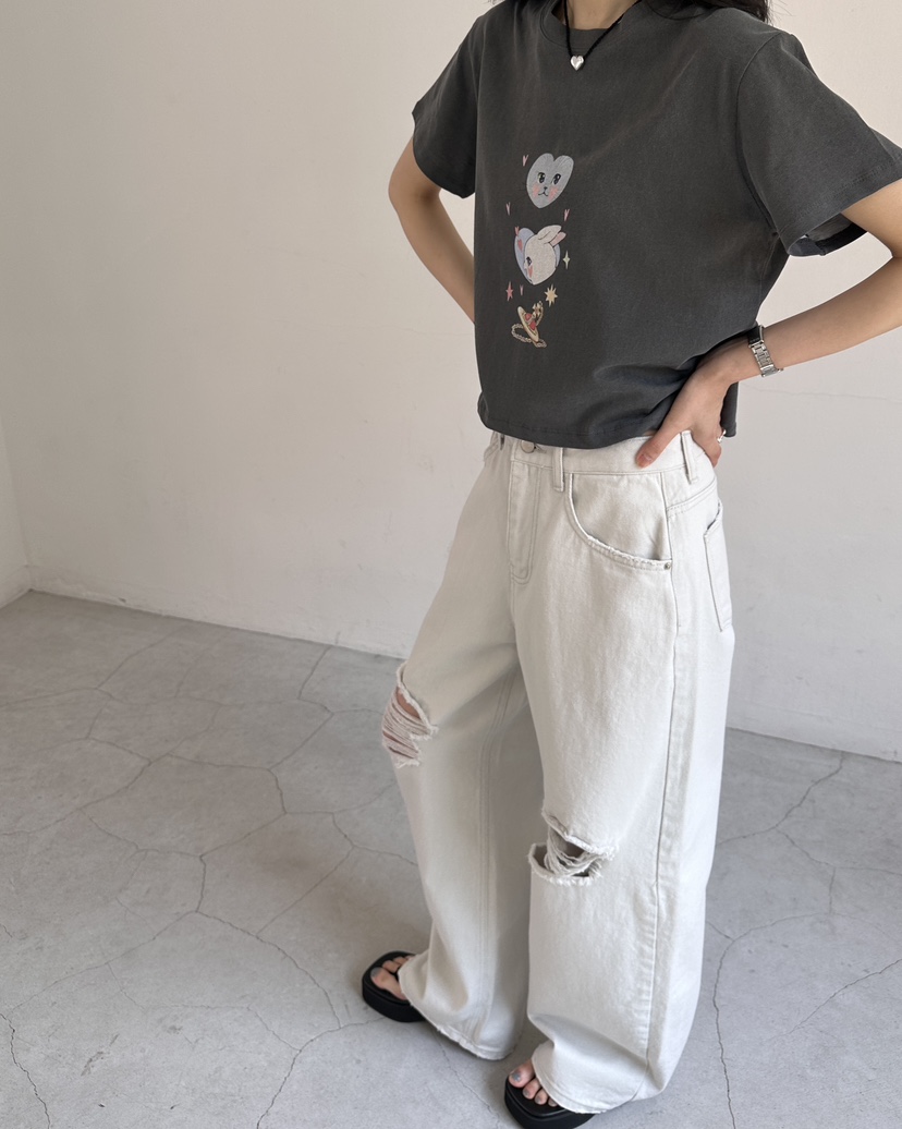 HOWDY/FACT THE NERD韓國直郵實拍女裝新品休閑推薦T恤HOWDY/FACT THE NERDT恤