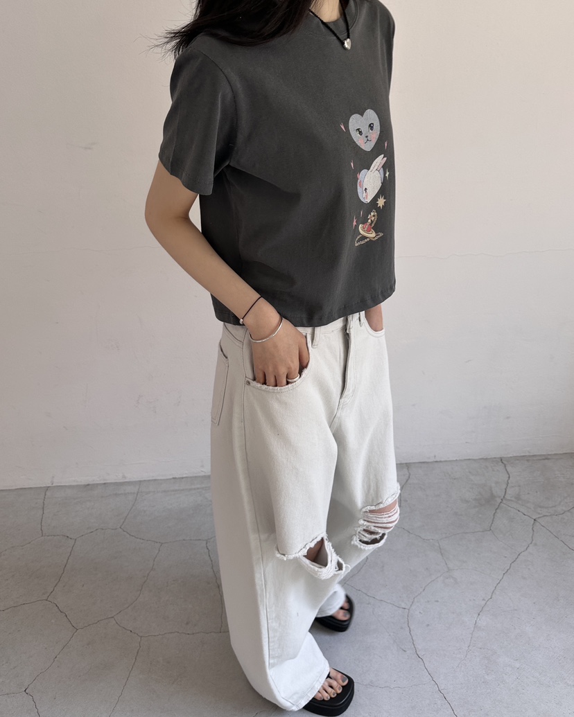 HOWDY/FACT THE NERD韓國直郵實拍女裝新品休閑推薦T恤HOWDY/FACT THE NERDT恤