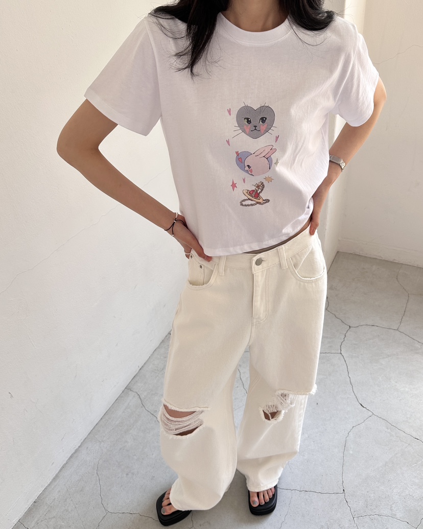 HOWDY/FACT THE NERD韓國直郵實拍女裝新品休閑推薦T恤HOWDY/FACT THE NERDT恤