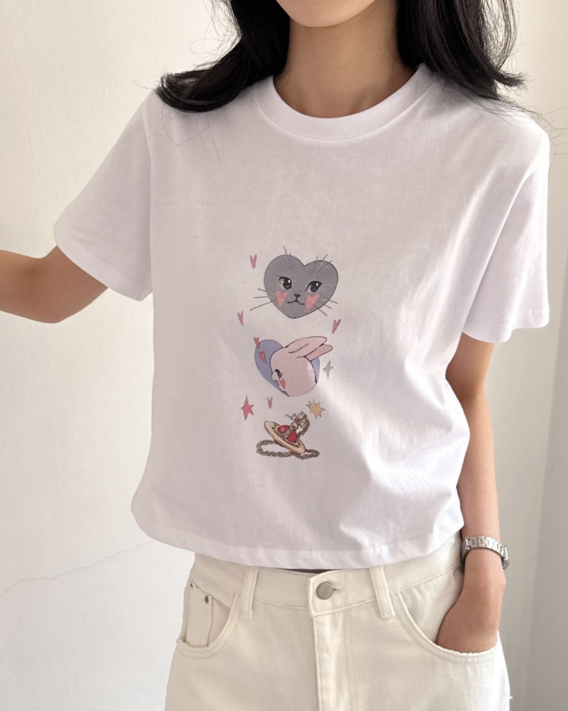 HOWDY/FACT THE NERD韓國直郵實拍女裝新品休閑推薦T恤HOWDY/FACT THE NERDT恤圖色2