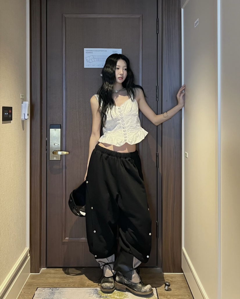 LOVE PULL韓國代購女裝新品推薦時尚26春夏職業吊帶背心LOVE PULL吊帶/背心