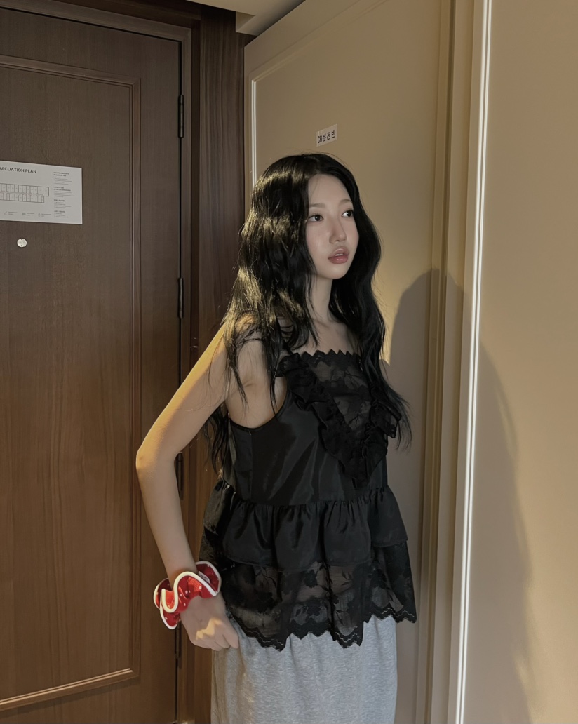 LOVE PULL韓國東大門直郵女裝新品時尚職業26春夏吊帶背心LOVE PULL吊帶/背心