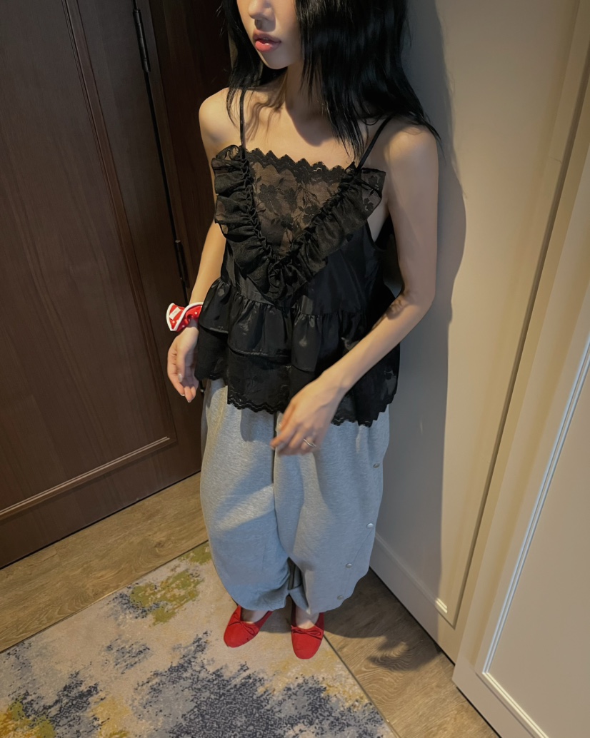 LOVE PULL韓國東大門直郵女裝新品時尚職業26春夏吊帶背心LOVE PULL吊帶/背心