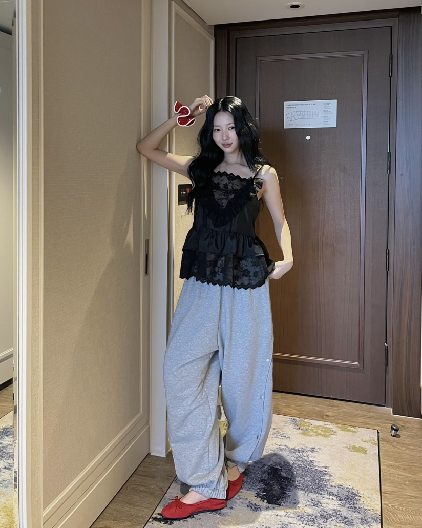 LOVE PULL韓國東大門直郵女裝新品時尚職業26春夏吊帶背心LOVE PULL吊帶/背心