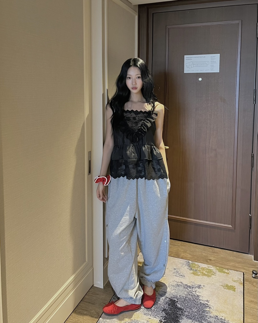 LOVE PULL韓國東大門直郵女裝新品時尚職業26春夏吊帶背心LOVE PULL吊帶/背心