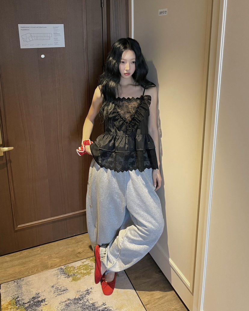 LOVE PULL韓國東大門直郵女裝新品時尚職業26春夏吊帶背心LOVE PULL吊帶/背心