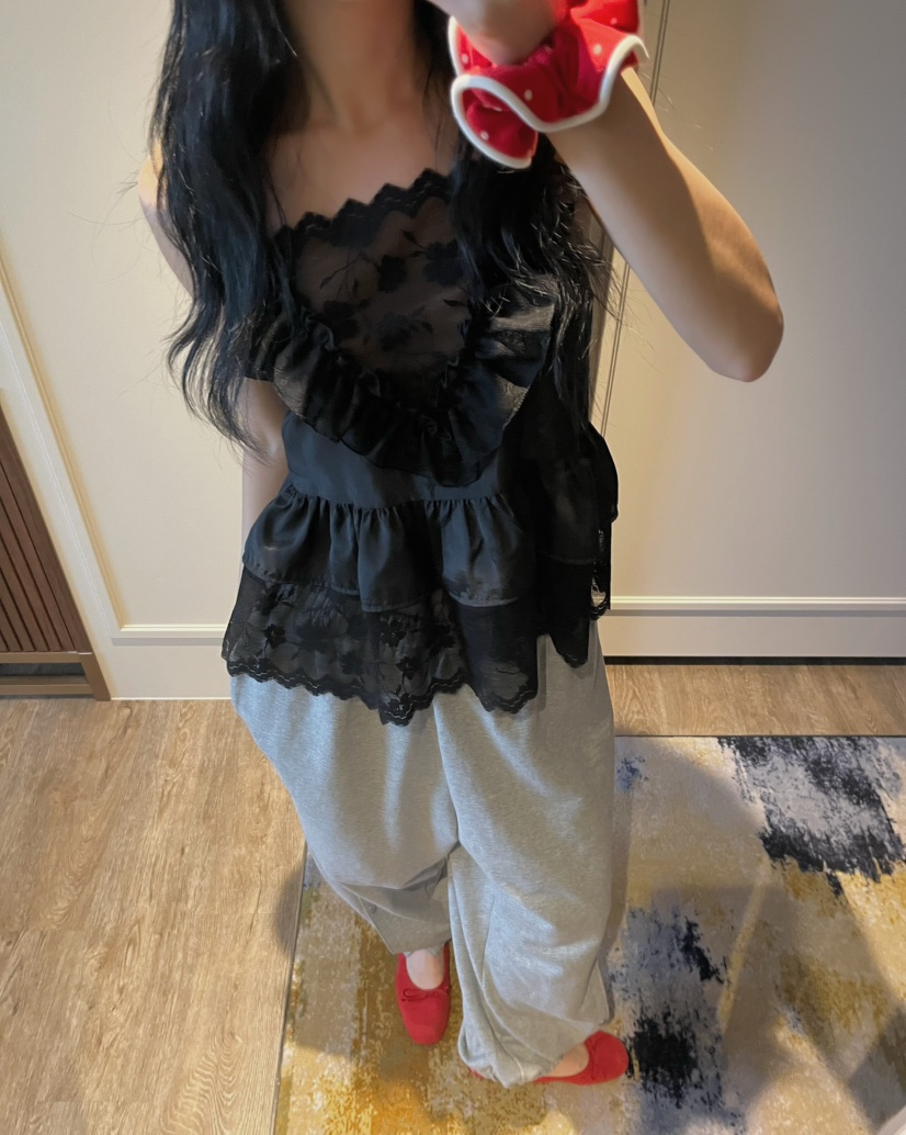 LOVE PULL韓國東大門直郵女裝新品時尚職業26春夏吊帶背心LOVE PULL吊帶/背心