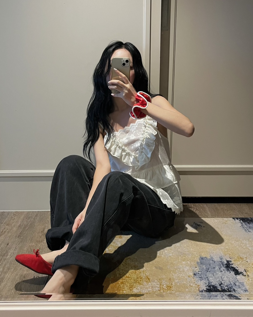 LOVE PULL韓國東大門直郵女裝新品時尚職業26春夏吊帶背心LOVE PULL吊帶/背心