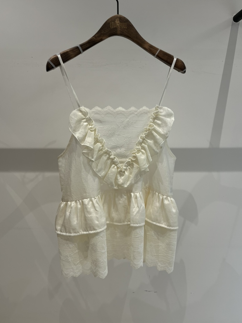 LOVE PULL韓國東大門直郵女裝新品時尚職業26春夏吊帶背心LOVE PULL吊帶/背心圖色1