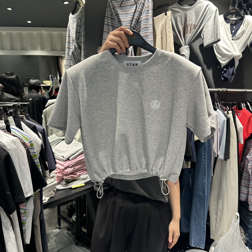 STAR-L韓國代購女士新款26春夏休閑熱賣推薦職業時尚T恤STAR-LT恤圖色1