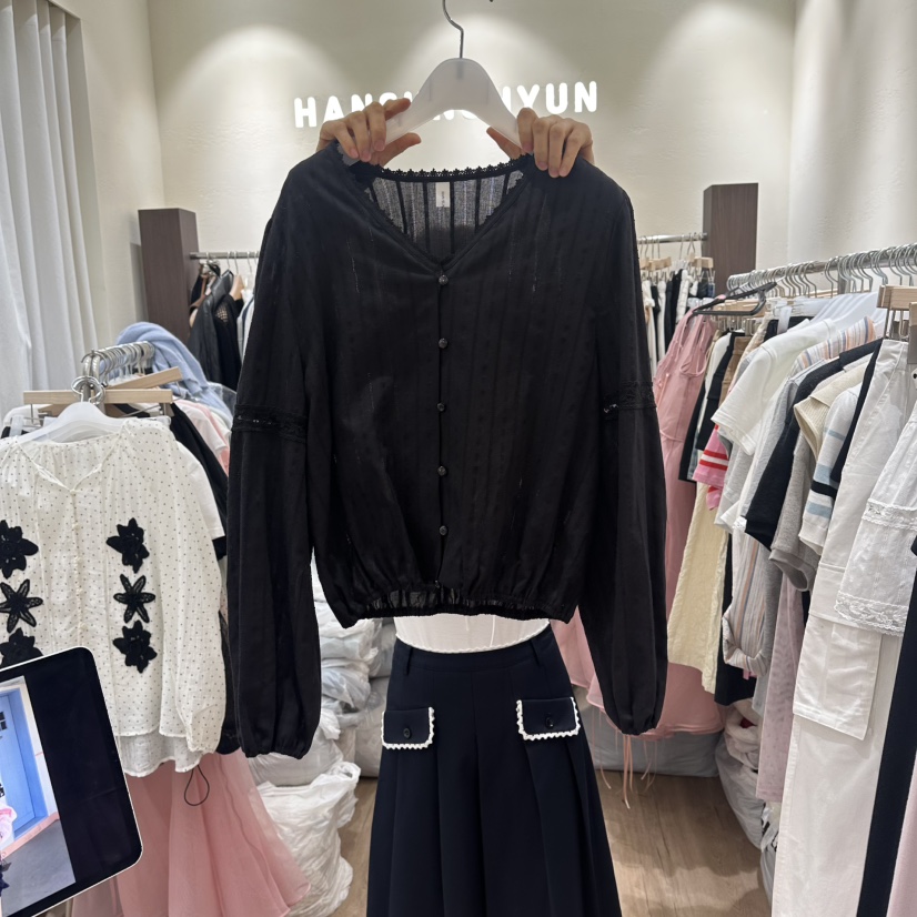 HANSUNGHYUN韓國直郵實拍女裝新款人氣熱賣職業襯衫蕾絲衫HANSUNGHYUN襯衫/蕾絲衫圖色2