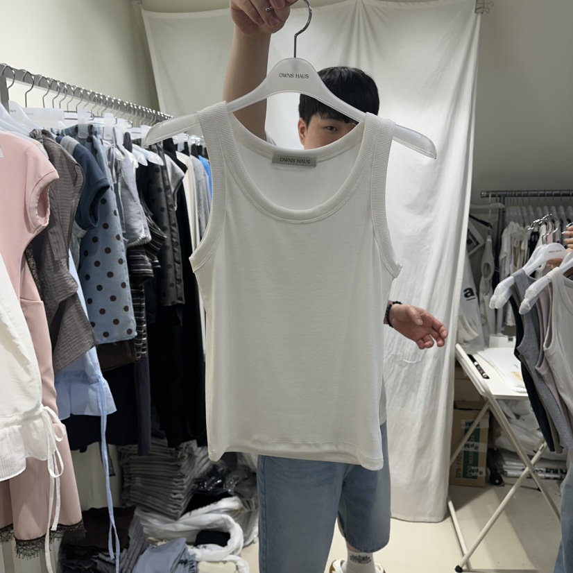 OWNS韓國東大門代購女裝新品職業時尚休閑熱賣26春夏吊帶背心OWNS HAUS吊帶/背心圖色1