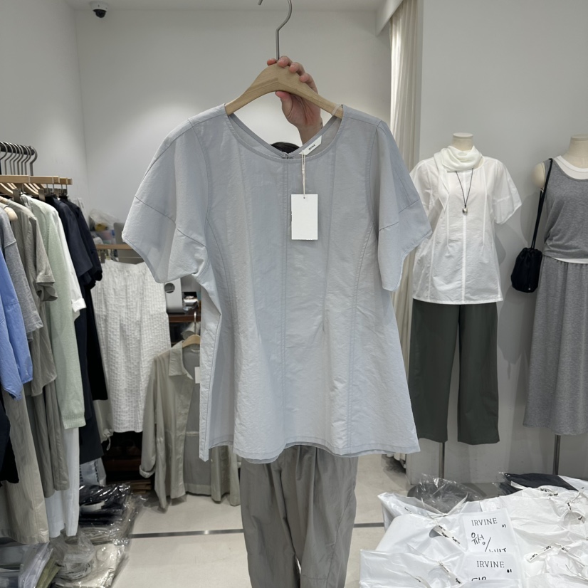 IRVINE韓國東大門代購女裝新品26春夏休閑推薦襯衫蕾絲衫IRVINE襯衫/蕾絲衫圖色2