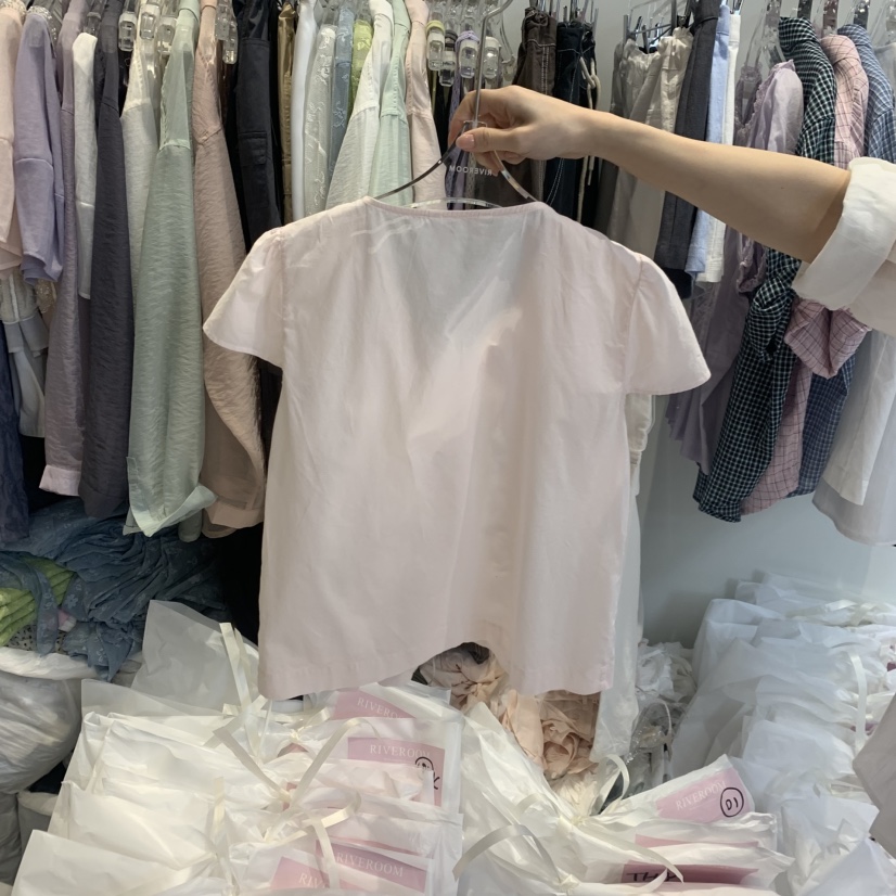 RIVEROOM韓國東大門直郵女士新品時尚26春夏推薦襯衫蕾絲衫RIVEROOM襯衫/蕾絲衫